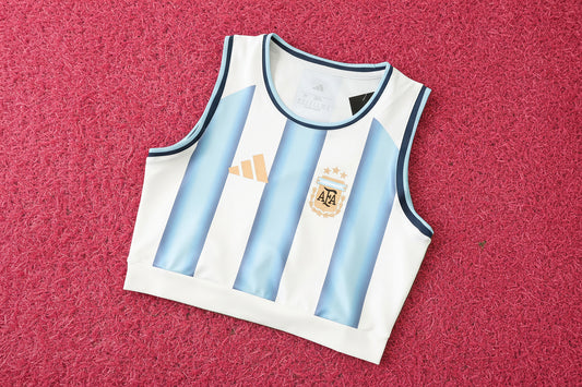 Argentina Women Cropped Jersey 2