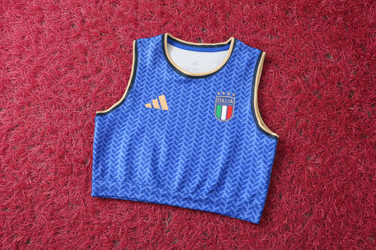 Italy Women Cropped Jersey 2