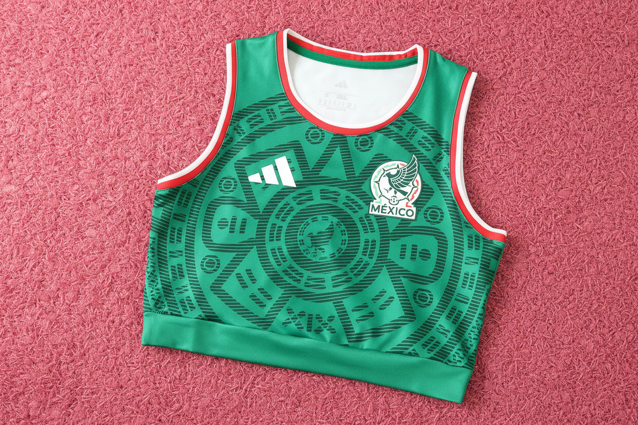 Mexico Women Cropped Jersey 2