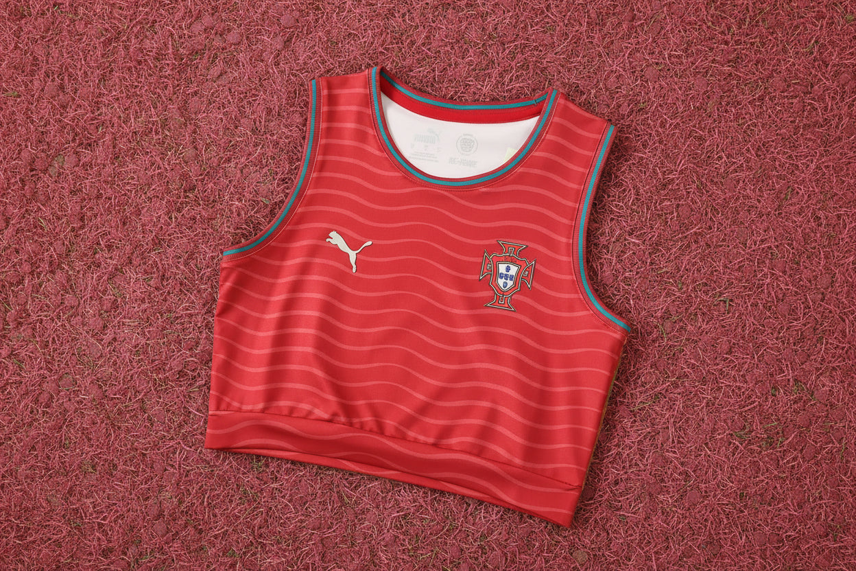 Portugal Women Cropped Jersey 2