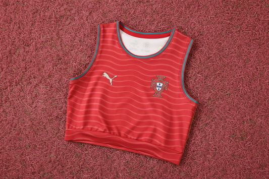 Portugal Women Cropped Jersey 2
